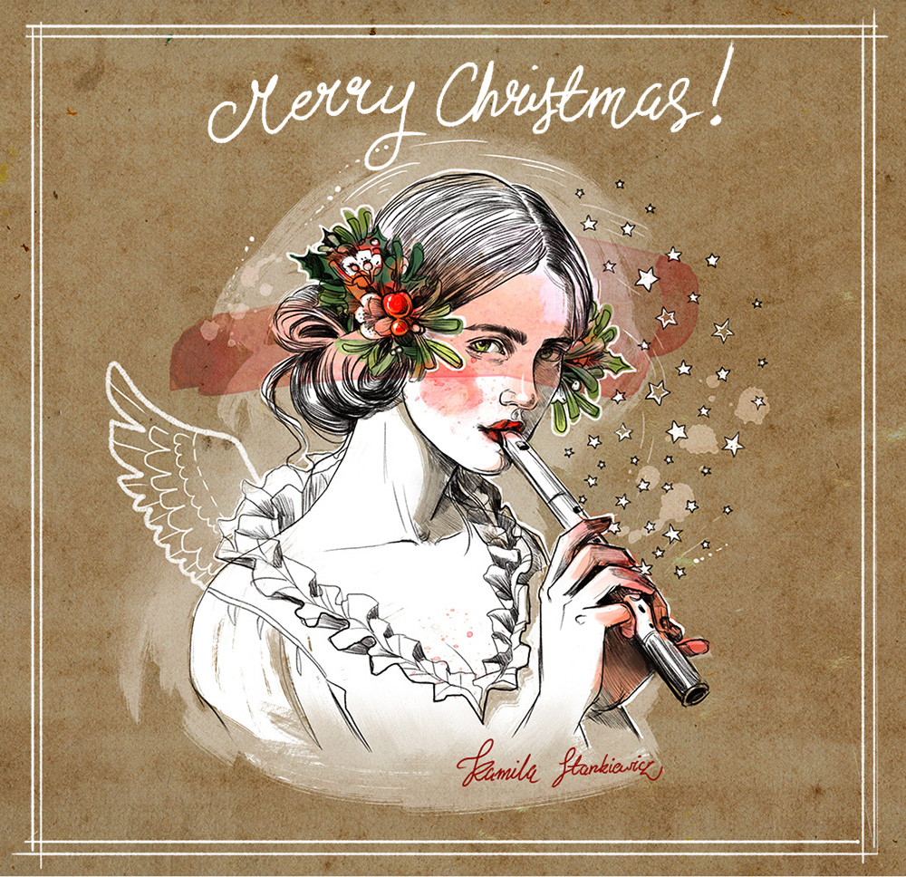 Christmas wishes illustration