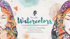 Read more about the article Digital watercolor brushes – my brush set for Procreate #kamillubrushes